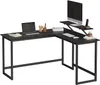 LShaped Computer Desk Industrial Workstation for Home Office Study Writing and Gaming SpaceSaving Easy Assembly9811784