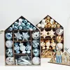 زخرفة الحفلات 73pcs/Lot Christmas Tree Prendants House Bainted Ball Set Bag for 2023 Seend Festive Supplies Home Deocr