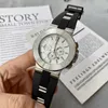 남자 석영 배터리 시계 44mm 고무 스트랩 사파이어 방수 캐주얼 클래식 패션 시계 Montre de Luxe Watch