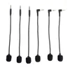 Microphones Microphone omnidirectionnel en métal Jack 3,5 mm Flexible Mini micro audio pour ordinateur portable Skype Chat