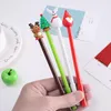 1pcs Christmas Gift Gel Pen Cute Snowman Black Ink Pens 0.5mm Writing Tool Signature Kawaii School Supplies Office Supply