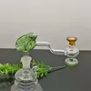 Smoking Accessorie new Europe and Americaglass pipe bubbler smoking pipe water Glass bong The new color frog funnel has good filtration performance