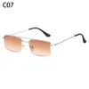 Sunglasses Classic Metal Frame Vintage UV400 Lens Retro Rectangle Small Sun Glasses Steampunk