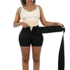 Women's Shapers High Waist Trainer Shorts Tummy Control Butt Lifter Shaper Panties With Wrap Belt Women Flat Belly Slimming Fajas Shapewear 230227