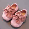 Chaussures de princesse pour bébés filles de 0 à 3 ans, baskets plates à fond souple avec nœud, chaussures pour enfants en bas âge, CSH1340 230227