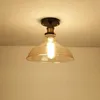 Taklampor retro led ljusglas American Creative Nordic Modern Vintage Aisle Lighting Fixture Living Room Luminaire Decor Lamp