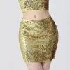 Skirts Bling Sequined 35cm Length Streetwear Bottoms Stage Performance Party Night Club Wear For Women