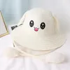 Bérets Xinyixiang casquette pour enfants chapeaux de paille oreilles mobiles dessin animé mignon rose bébé sortie de printemps Sombrero chapeau de seau de soleil
