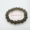 Strand Smoky Black Quartz Brown Crystal Round Stone Pärlor Armband för kvinnliga flickor 6mm 8mm 10mm Cirka 18,5 cm