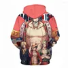 Herrtröjor 3d tryck anime hoodie vinter mode streetwear hip hop song hylsa tröjor tröja man