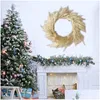 car dvr Decorative Flowers Wreaths Wedding Pampas Grass Large Size Fluffy For Home Christmas Decor Natural Plants White Dried Flower Wreat Dhfkl