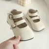 Första vandrare 12-15,5 cm baby första vandrare för våren solid beige bruna småbarn flickor prinsessan klädskor för hem utwalker barnskor 230227