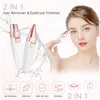Epilator 2 in 1 oplaadbare elektrische wenkbrauw trimmer vrouwelijk lichaam gezicht lippenstift vorm ontharing mini pijnloze scheermes scheerschoener druppel dh3o0