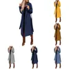 Women's Jackets Fleece Woman Jacket Women's Faux Wool Coat Blouse Thin Trench Long Ladies Slim Belt Elegant Overcoat Outwear