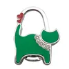 Mini Foldable Table Handbag Hook Bag Purse Metal Holder Cat Shaped Hanger