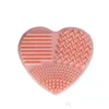 Cleansing Tools Colorf Heart Shape Clean Make Up Brushes Wash Brush Silica Glove Scrubber Board Cosmetic Cleaning Drop Delivery Heal Dhz3U