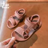 Sandaler 2020 Fashion New Baby Toddler Shoes Simple Open Toe Children Sandaler Girls Boys Big Kids Soft Bottom Beach Shoes 1 12 Years Z0225