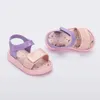 Sandaler Fashion Summer Kids Shoes Solid Color Soft Children Sandaler 2022 Nya Girls Boys Beach Shoes HMI079 Z0225