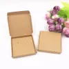 Jewelry Boxes 50set Jewelry Displays Paper Boxes for Pendant/Earring/Necklace Carrying Cases Wedding Jewelry Set Gift Packing Box 6*6*1cm 230227