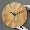 Väggklockor kalender hängande vardagsrum trä kreativ tyst klocka mekanism snygg modern design reloj pared dekor