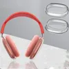 För AirPods max trådlöst öronhörlurhuvudband Tillbehör Transparent TPU Solid Silicone Waterproof Protective Case Airpod Max Headset Earphone Cover Case