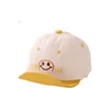 M557 Spring Summer Infant Baby Kids Baseball Hat Cartoon Smile Letter Embroidery Peaked Cap Boys Girls Ball Cap Hats Sunhat