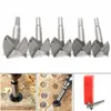 Professionella borrbitar 1 st Forstner Wood Bit Self Centering Hole Saw Cutter Woodworking Tools Set 14mm-65mm gångjärn