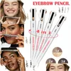 Eyebrow Enhancers 4 In 1 Easy To Wear Contour Pen Waterproof Defining Highlighting Eye Brow Pencil Makeup Cosmetic Drop Delivery Hea Dh4Jw