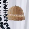 Lampade a sospensione Luci INS Soggiorno in famiglia Rattan Tessitura Paralume Pografia Puntelli Luce decorativa fatta a mano per ristorante