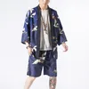 Ubranie etniczne Kimono Karate Streetwear Shirt Men Japońsek Scardigan Summer Haori Samurai Japones Męska kurtka Yukata