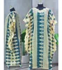 Roupas étnicas Mamada L7539 Mulheres africanas Dashiki abaya elegantes e elegantes vestidos maxi de saia de tamanho grátis