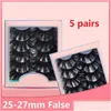 Faux Cils 5 Paires 5D Faux Vison Cheveux Doux Fluffy Wispy Long Épais Cils À La Main Eye Lash Maquillage Extension Outils Drop Delivery Dho9X