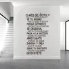 Wall Stickers Vinyl Carving Mural Key Phrase Success Sticker House Decal Art Living Room Poster Home Fashion Decorative Painting SP-032 230227