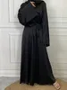 Etnik Giyim Müslüman Türk Abayas Jalabiyat kadın Ramazan Giysileri Fas Kaftan Partisi Maxi Elbise Arap Kaftan Saten Kadın 230227