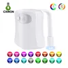 Toilet Night Lights Motion Sensor 8 Color 16 Kleuren Veranderende Led Bowl Nachtlicht Waterdicht Houdige Stoel Nacht LED Luminaria WC -lamp