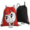 Bolsas de compras vermelhas minha vida como um robô adolescente Kawaii Shoe Shoe Shoe Teen Portable Rucksack bolsa