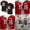 NCAA Football Jersey College 15 Carson Youth Beck Maglie 150th Nero Bianco Rosso per Uomo Donna Bambini Ragazzi