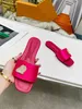 Designer cat heel flat slippers fashion outdoor luxury slippers leather lining dinner wedding beach sandals 35-43