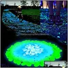 Auto DVR Garten Dekorationen 100pcs/Los Luminöser Steine ​​leuchten in dunklen dekorativen Kieselwegen Wanderwegen Rasen Aquarium Fluoreszenz heller Tropfen liefern dh0so