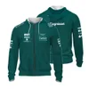 2023 heißer Verkauf F1 Formel 1 Aston Martin Team Green Zip Pullover Herren/Damen Racing Extreme Sports Wettkampfbekleidung