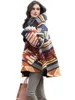 Women's Wool Blends Women's Wool Blends coat autumn winter women's longsleeved hooded printed felt fashion women Jacket 230227