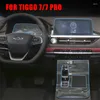 Wewnętrzne akcesoria dla Chery Tiggo 8 2023 7 Pro TPU Car Gear Dashboard GPS Screen Screen Film Protective Sticker