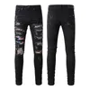 2023 FW 23ss Luxe Merk Designer d2 Mannen Denim Jeans dsquare Borduurwerk Broek Mode Gaten Broeken Herenkleding US Maat 28-40 #BB