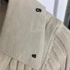 23SS FW Dames Designer Tops Sweaters Breakers met gestreepte letter Afdrukken Girls Milan Runway Designer Crop Top Shirt High End Slim Long Sleeve Stretch Pullover Jumper