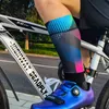Herrstrumpor Komprimering Sport Socks Professional Antislip Cycling Socks MTB Road Bike Bicycle Team Racing Seamless Men's Socks Z0227