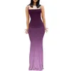 Summer Women Casual Dresses Sexy Bodycon Camis Long Dress Lady Classic Sleeveless Spaghetti Strap Stretchy Maxi Dress