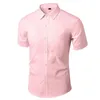 Camisetas para hombres Lino de manga corta Camisa suelta Lapa de estilo simple Top de verano 230225