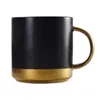 Tazze Tazza da caffè in ceramica dipinta a mano da 350 ml per tazze da tè con impugnatura in oro Tazza da tè Colazione Tazza da latte Stoviglie da cucina