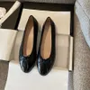 Designer Chanels Flache Schuhe Damen Ballettschuhe Klassische Schleife Ballettkleid Schuhe Tanzschuh Mode Damen Gesteppt Italien Made Loafer Bootsschuhe Damen
