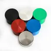 Herb Grinder 50MM CNC 4 Parts Smoking Zinc Alloy Metal Tobacco 6 Colors Spice Pollen Mini Hand Muller Crusher